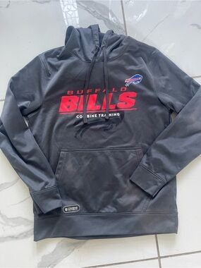Buffalo Bills  Men's Black Pullover Hoodie - Team Logo